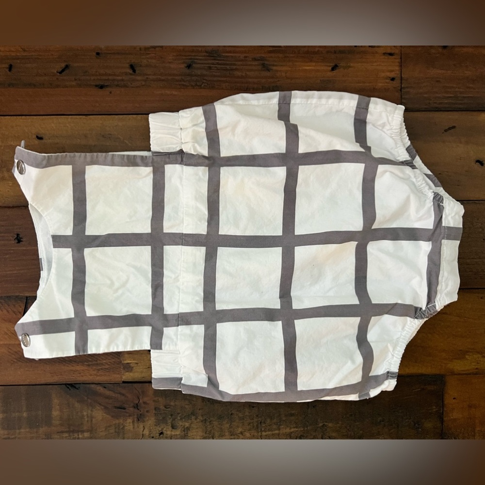 Like New Jacadi Baby Boy Short overall - 6M